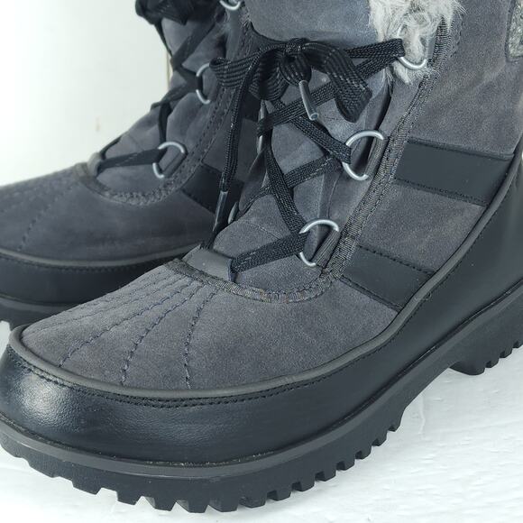 Sorel Women's TIVOLI II US10 Gray Suede Faux Fur Lined Winter Snow Boots - Picture 12 of 16